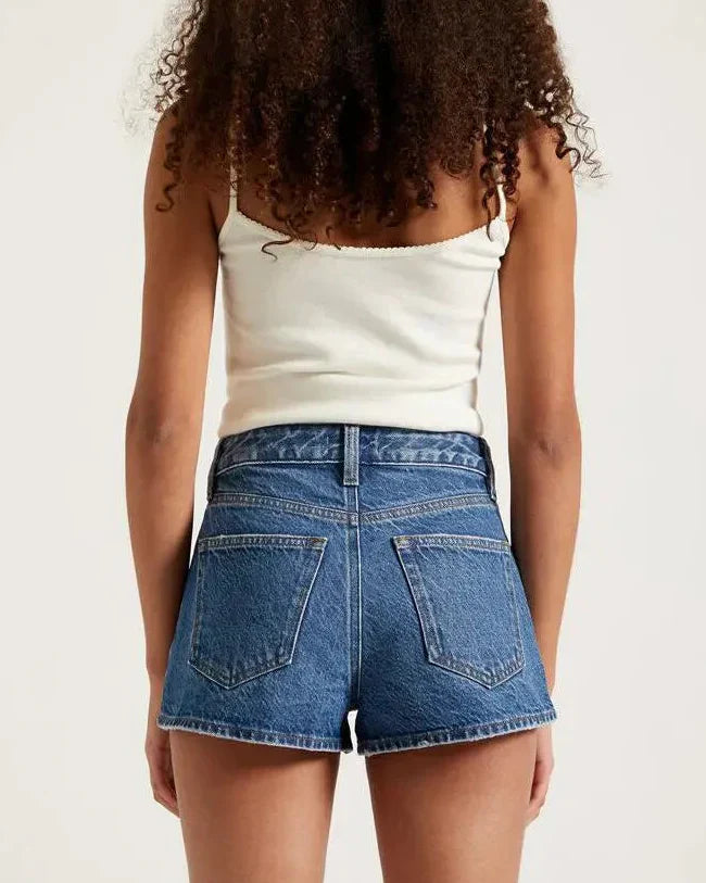 Women's Ivy High Waisted Festival Jean Shorts Indigo