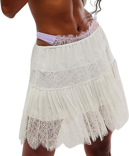 High Waist Lace Skirt