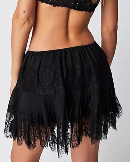 High Waist Lace Skirt