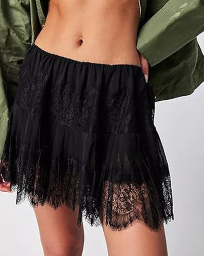 High Waist Lace Skirt