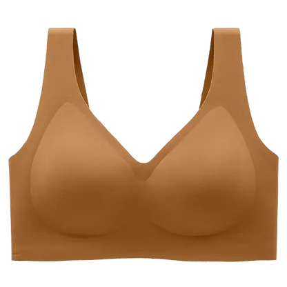 Seamless Wireless V-Neck Jelly Bra Tank Top