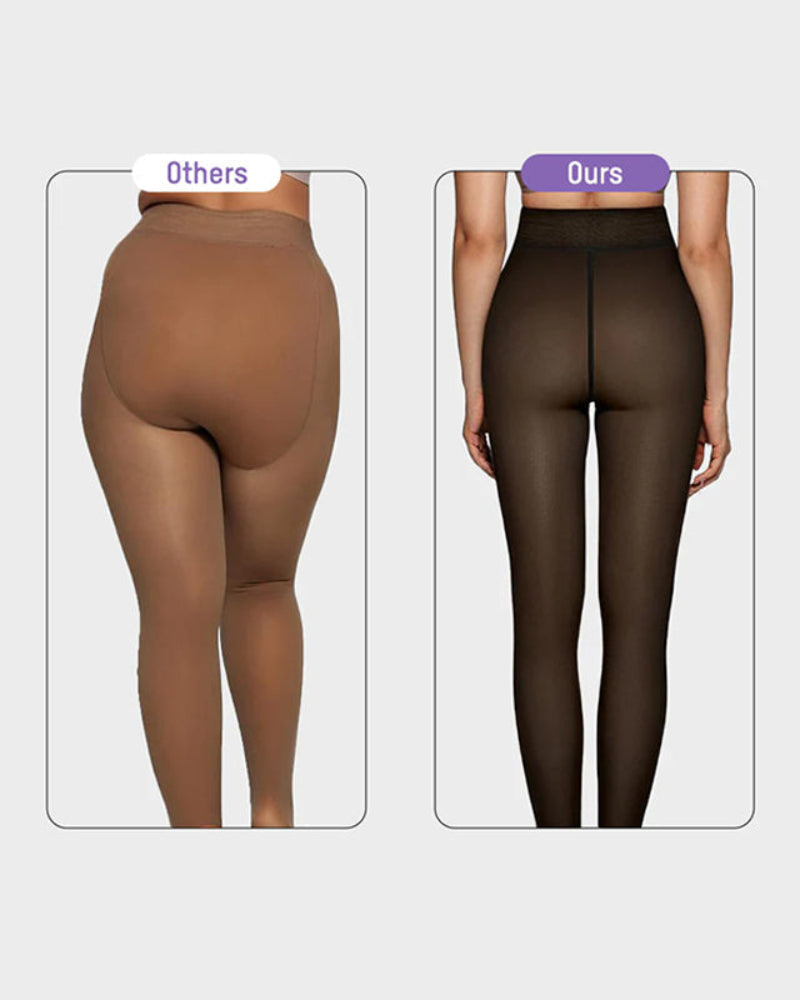 New model One-Seam Translucent Fleece Lined Tights