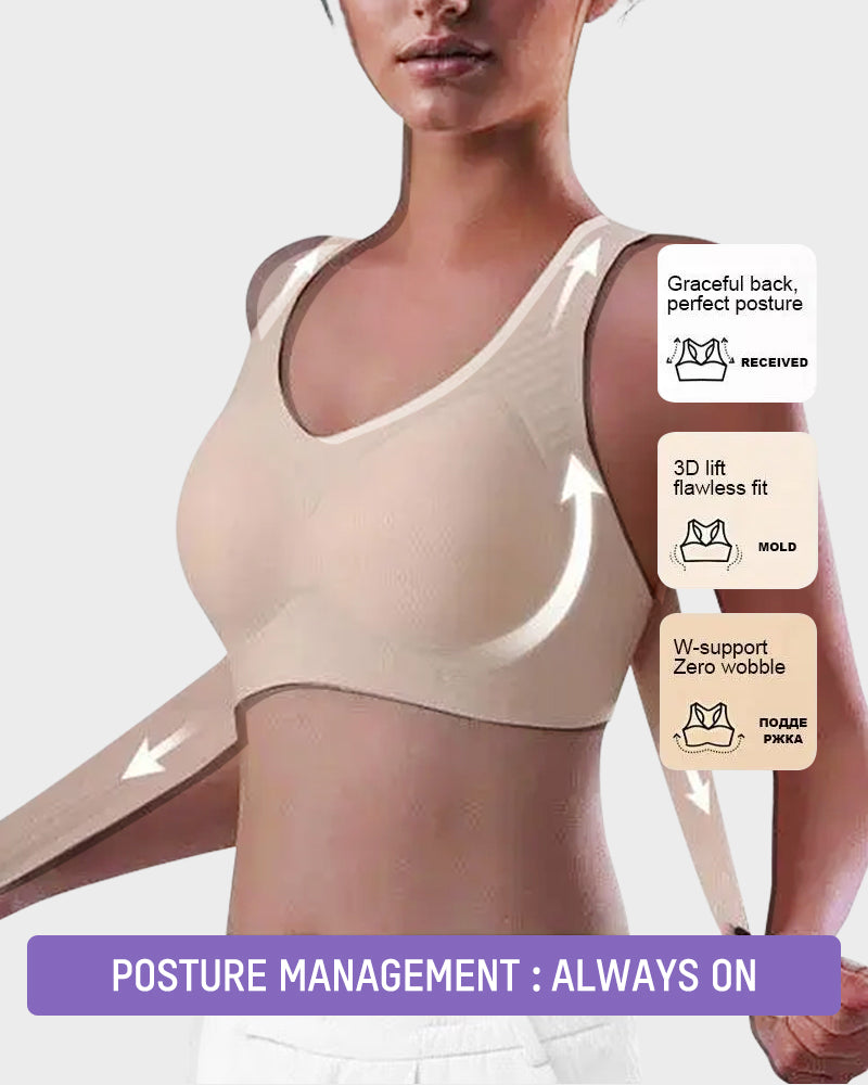 Wireless Cross-Back Posture Bra with Front Closure（2pcs）