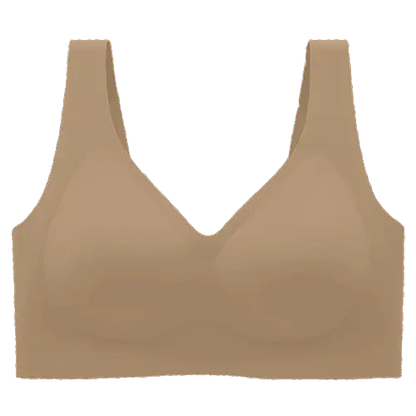 Seamless Wireless V-Neck Jelly Bra Tank Top